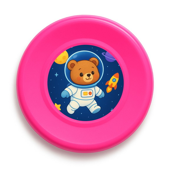 Disco de Arremesso Frisbee Ursinho Astronauta - Imagem 3