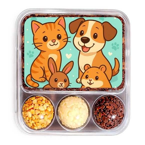 Embalagem Bolo Docinhos Personalizada Animais de Estimação