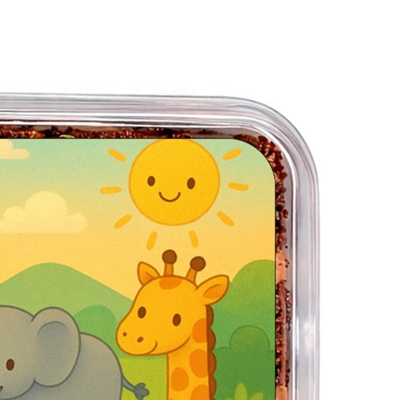Embalagem Bolo Docinhos Personalizada Animais Selvagens - Imagem 3