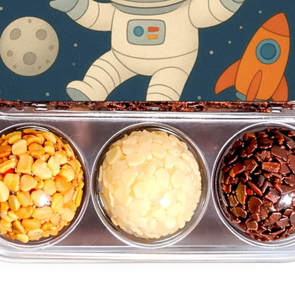 Embalagem Bolo Docinhos Personalizada Astronauta Baby - Imagem 5