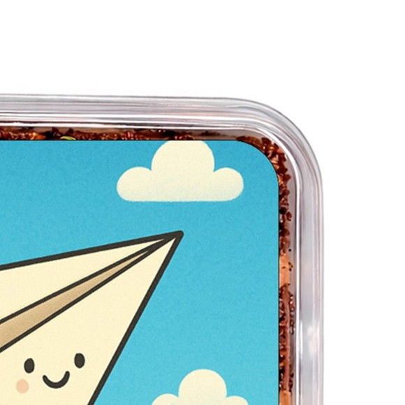 Embalagem Bolo Docinhos Personalizada Aviãozinho de Papel - Imagem 3
