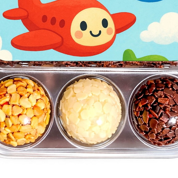Embalagem Bolo Docinhos Personalizada Aviões - Imagem 5