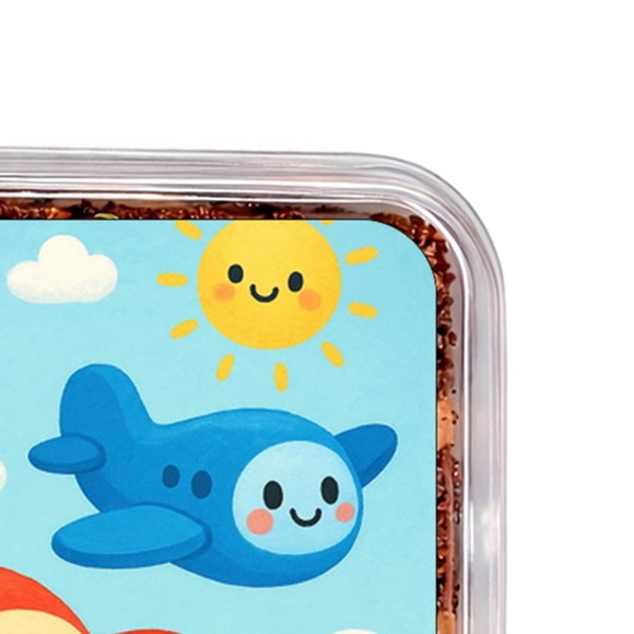 Embalagem Bolo Docinhos Personalizada Aviões - Imagem 3