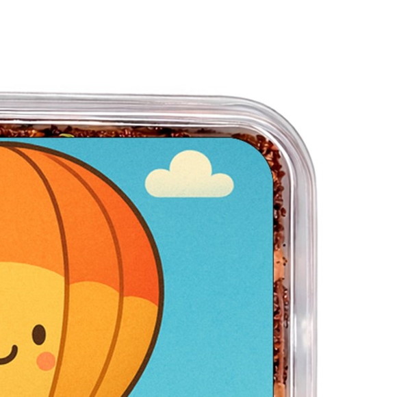 Embalagem Bolo Docinhos Personalizada Balão de Ar Quente - Imagem 3