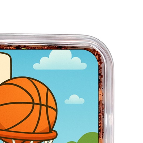 Embalagem Bolo Docinhos Personalizada Basquete - Imagem 3