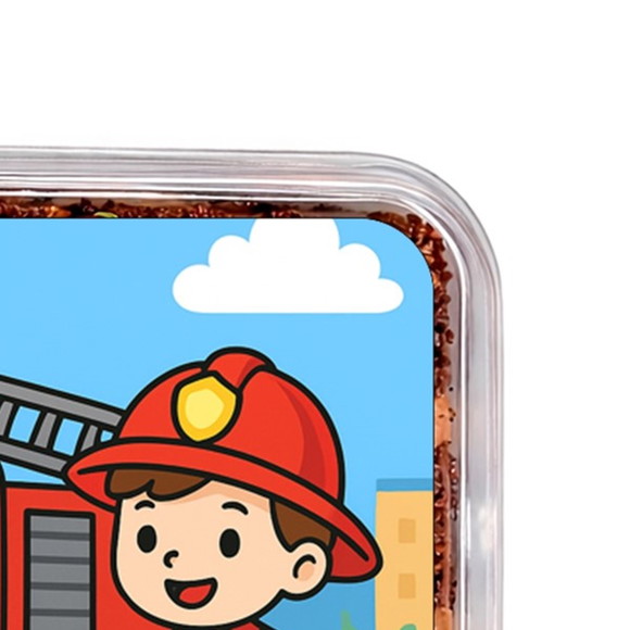 Embalagem Bolo Docinhos Personalizada Bombeiros - Imagem 3