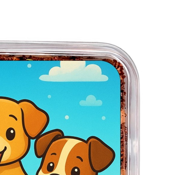 Embalagem Bolo Docinhos Personalizada Cachorrinhos - Imagem 3