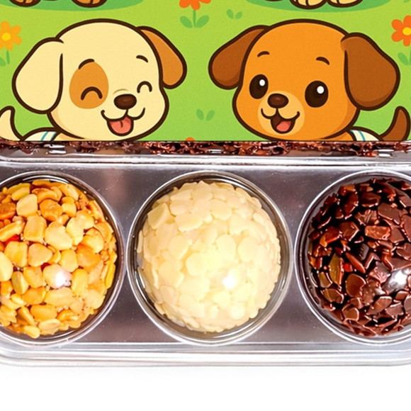 Embalagem Bolo Docinhos Personalizada Cachorrinhos Baby - Imagem 5