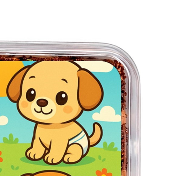 Embalagem Bolo Docinhos Personalizada Cachorrinhos Baby - Imagem 3