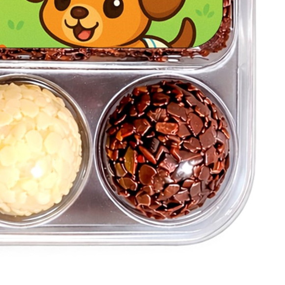 Embalagem Bolo Docinhos Personalizada Cachorrinhos Baby - Imagem 2