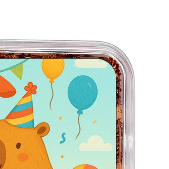 Embalagem Bolo Docinhos Personalizada Capivara Pool Party - Imagem 3