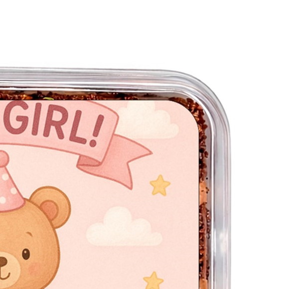 Embalagem Bolo Docinhos Personalizada Chá de Bebê Menina - Imagem 3