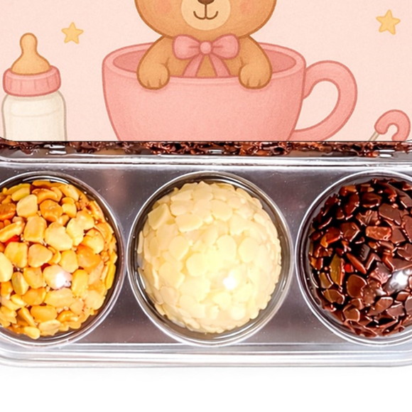 Embalagem Bolo Docinhos Personalizada Chá de Bebê Menina - Imagem 5