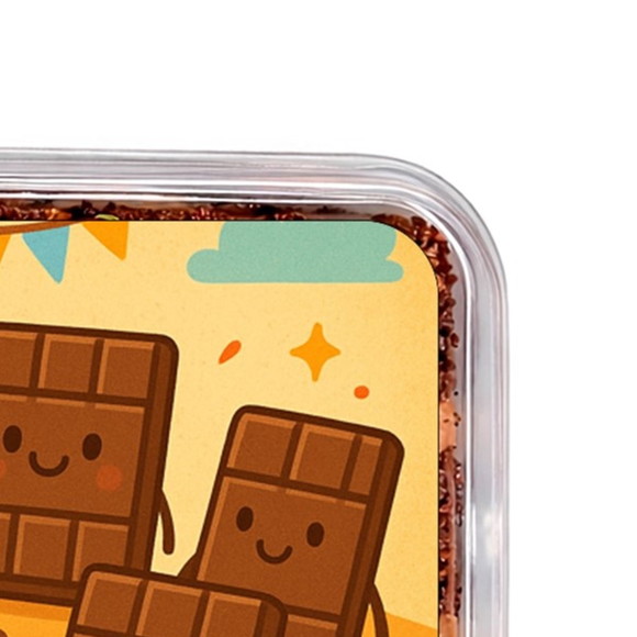 Embalagem Bolo Docinhos Personalizada Chocolates - Imagem 3