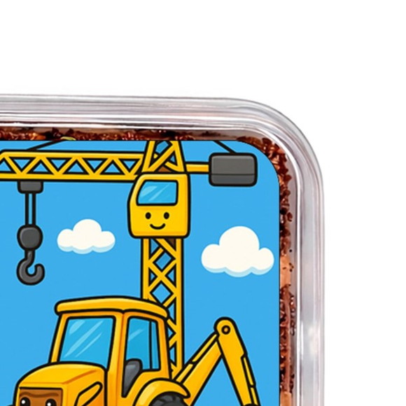 Embalagem Bolo Docinhos Personalizada Construção Civil - Imagem 3