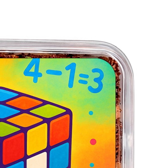 Embalagem Bolo Docinhos Personalizada Cubo Mágico - Imagem 3
