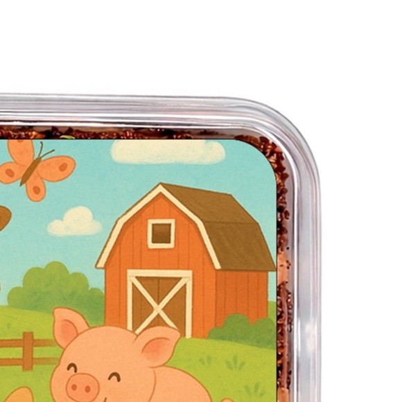 Embalagem Bolo Docinhos Personalizada Fazendinha - Imagem 3