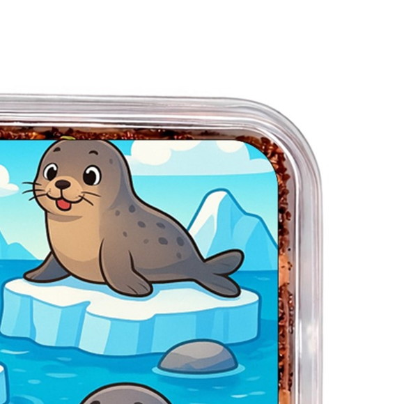 Embalagem Bolo Docinhos Personalizada Focas - Imagem 3