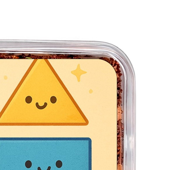 Embalagem Bolo Docinhos Personalizada Formas Geométricas - Imagem 3