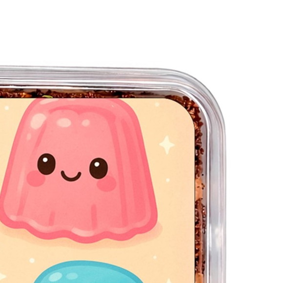 Embalagem Bolo Docinhos Personalizada Gelatinas - Imagem 3