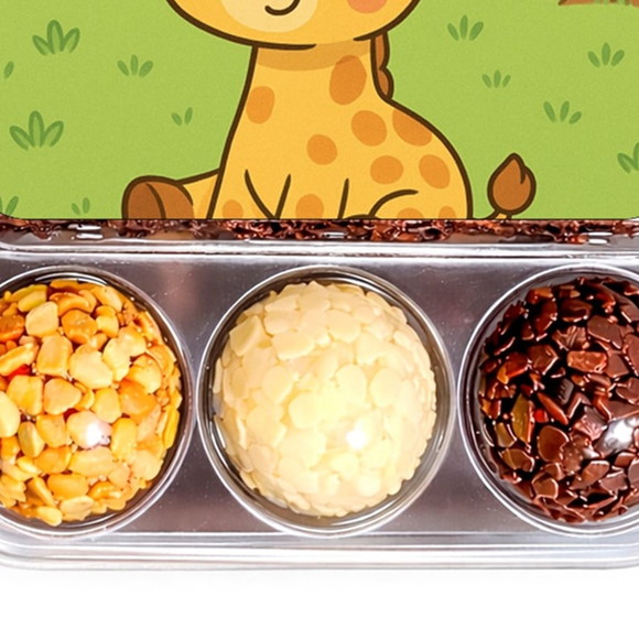 Embalagem Bolo Docinhos Personalizada Girafinha Baby - Imagem 5