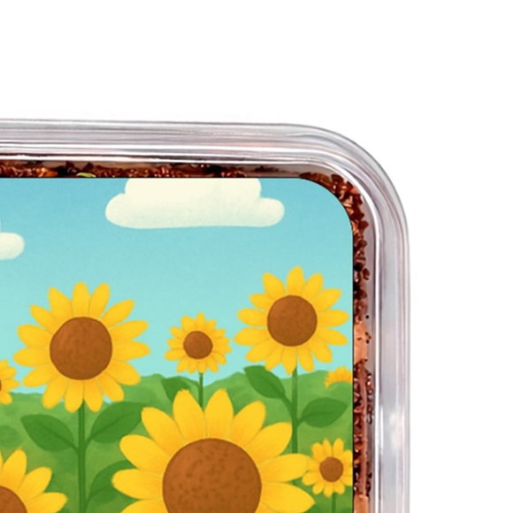 Embalagem Bolo Docinhos Personalizada Girassóis - Imagem 3