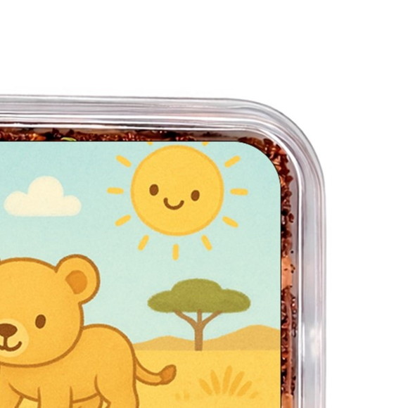 Embalagem Bolo Docinhos Personalizada Leãozinhos - Imagem 3