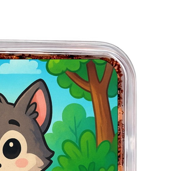 Embalagem Bolo Docinhos Personalizada Lobinho - Imagem 3