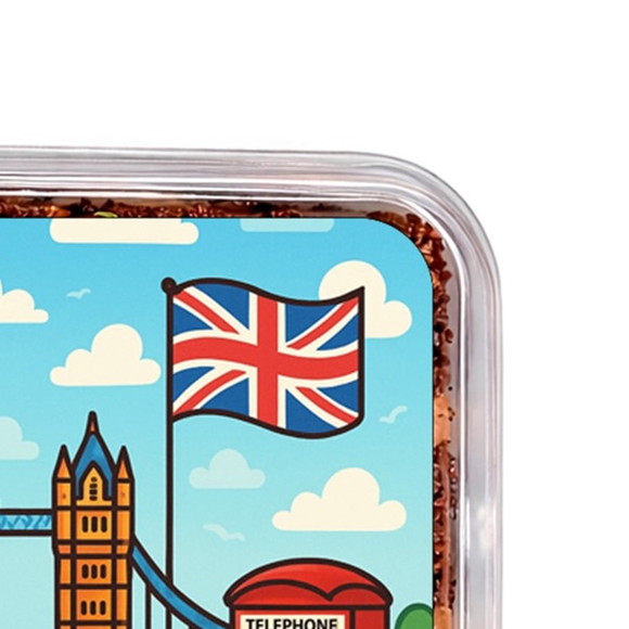 Embalagem Bolo Docinhos Personalizada Londres - Imagem 3
