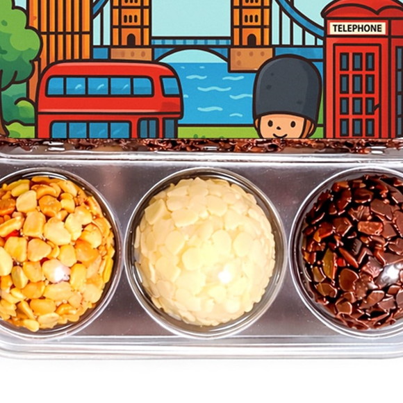 Embalagem Bolo Docinhos Personalizada Londres - Imagem 5
