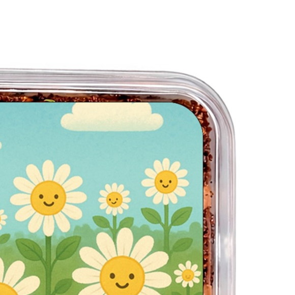 Embalagem Bolo Docinhos Personalizada Margaridas - Imagem 3