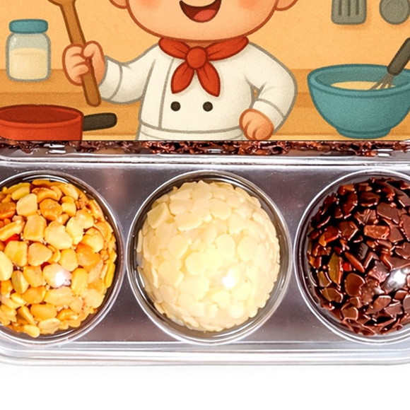 Embalagem Bolo Docinhos Personalizada Mini Chefe Menino - Imagem 5