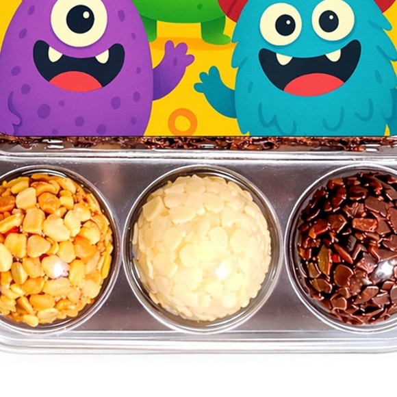 Embalagem Bolo Docinhos Personalizada Monstrinhos - Imagem 5