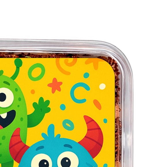 Embalagem Bolo Docinhos Personalizada Monstrinhos - Imagem 3