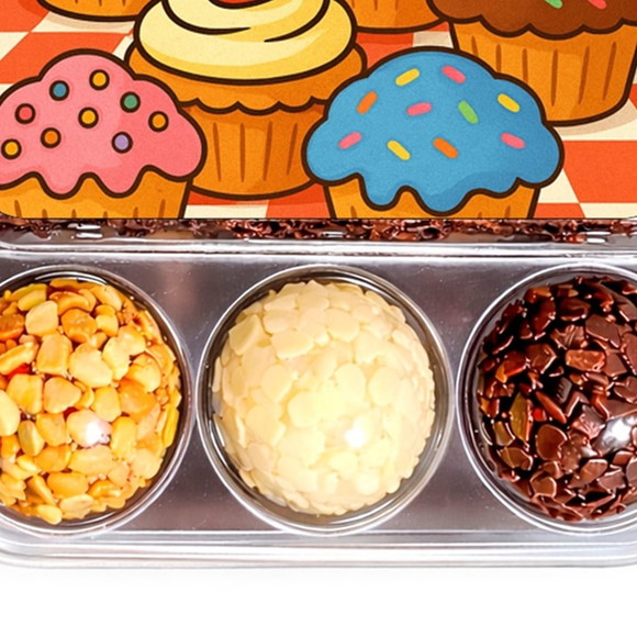 Embalagem Bolo Docinhos Personalizada Muffins - Imagem 5