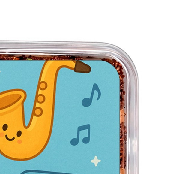 Embalagem Bolo Docinhos Personalizada Músicas Instrumentos - Imagem 3