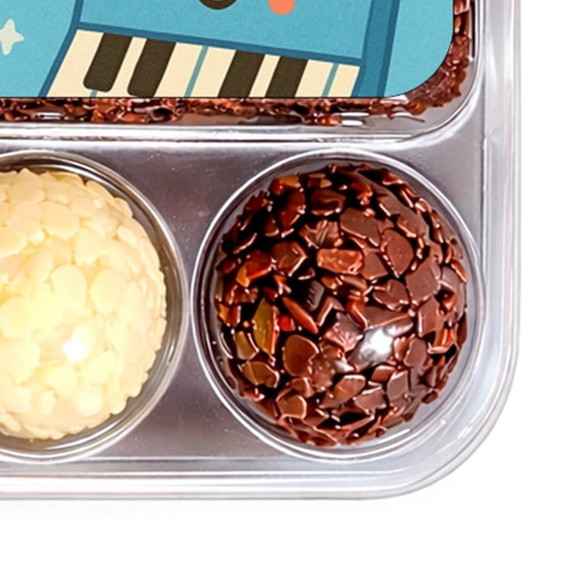 Embalagem Bolo Docinhos Personalizada Músicas Instrumentos - Imagem 2