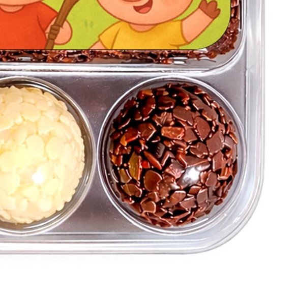 Embalagem Bolo Docinhos Personalizada os Três Porquinhos - Imagem 2