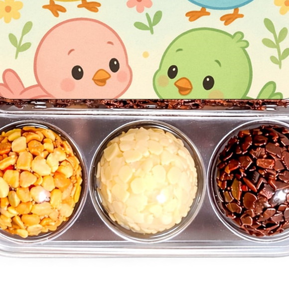 Embalagem Bolo Docinhos Personalizada Passarinhos Baby - Imagem 5