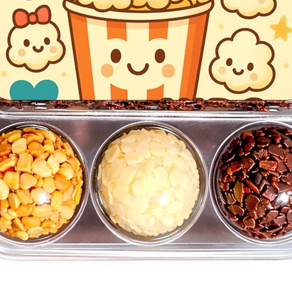 Embalagem Bolo Docinhos Personalizada Pipoca Gourmet Kids - Imagem 5