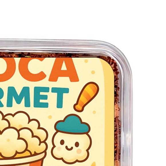 Embalagem Bolo Docinhos Personalizada Pipoca Gourmet Kids - Imagem 3