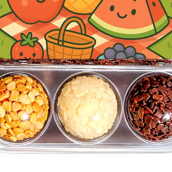 Embalagem Bolo Docinhos Personalizada Piquenique das Frutas - Imagem 5