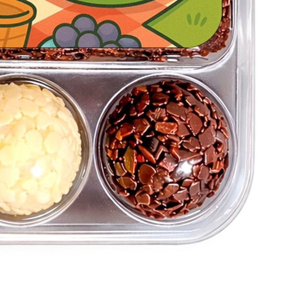 Embalagem Bolo Docinhos Personalizada Piquenique das Frutas - Imagem 2