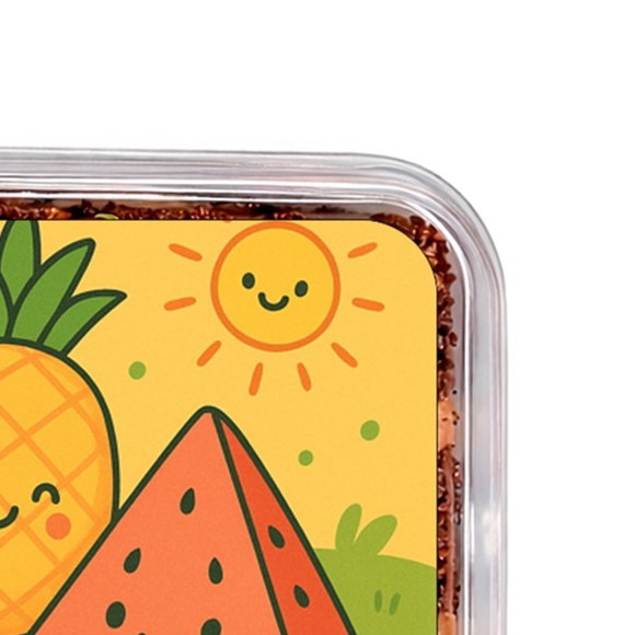 Embalagem Bolo Docinhos Personalizada Piquenique das Frutas - Imagem 3