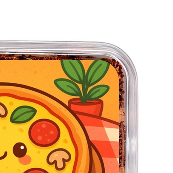 Embalagem Bolo Docinhos Personalizada Pizza Divertida - Imagem 3