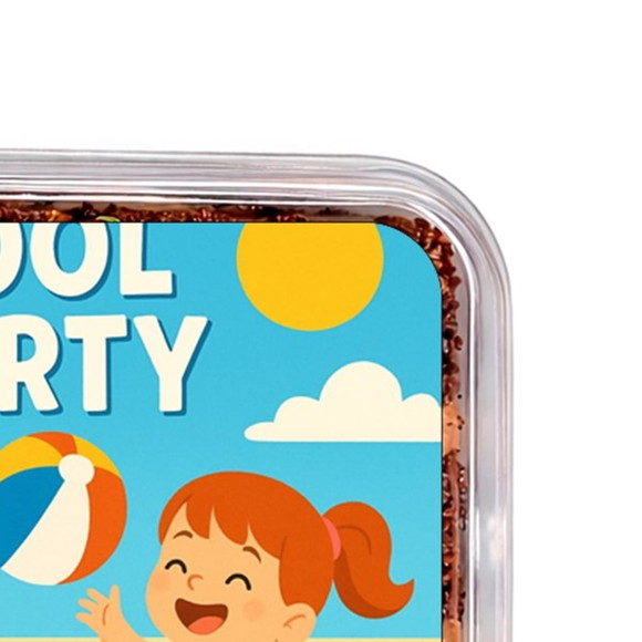 Embalagem Bolo Docinhos Personalizada Pool Party - Imagem 3