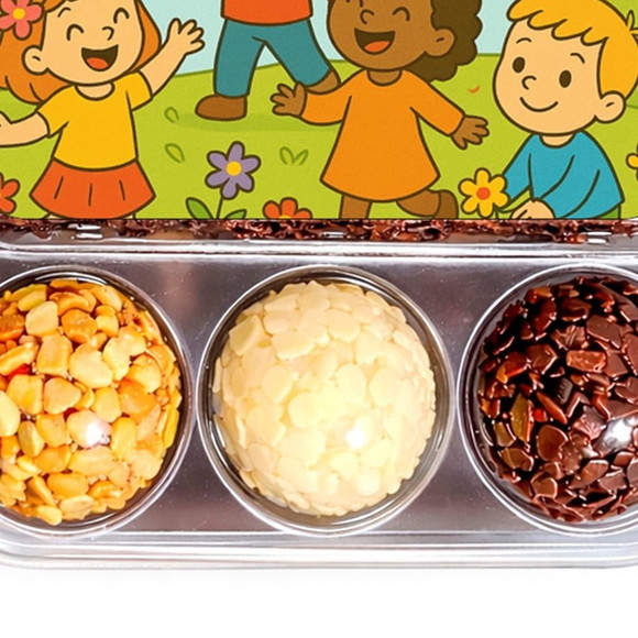 Embalagem Bolo Docinhos Personalizada Primavera Divertida - Imagem 5