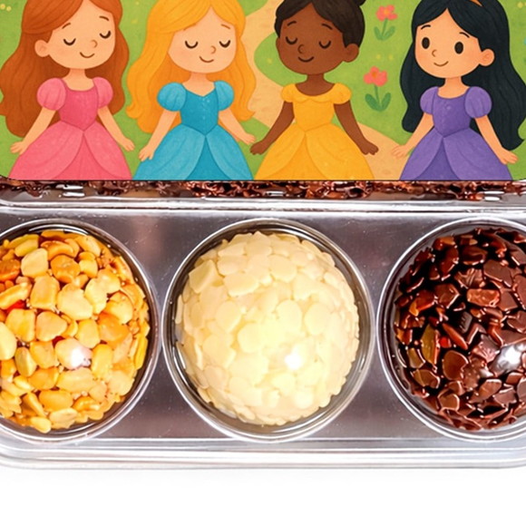 Embalagem Bolo Docinhos Personalizada Princesas Encantadas - Imagem 5