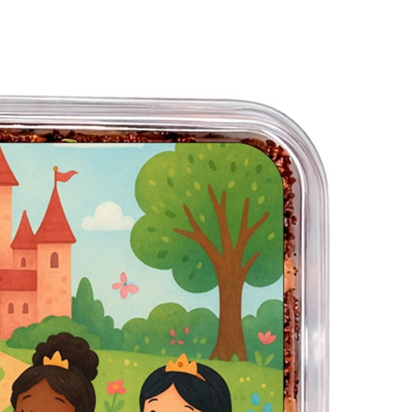 Embalagem Bolo Docinhos Personalizada Princesas Encantadas - Imagem 3