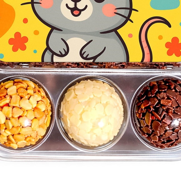 Embalagem Bolo Docinhos Personalizada Ratinho Fofo - Imagem 5